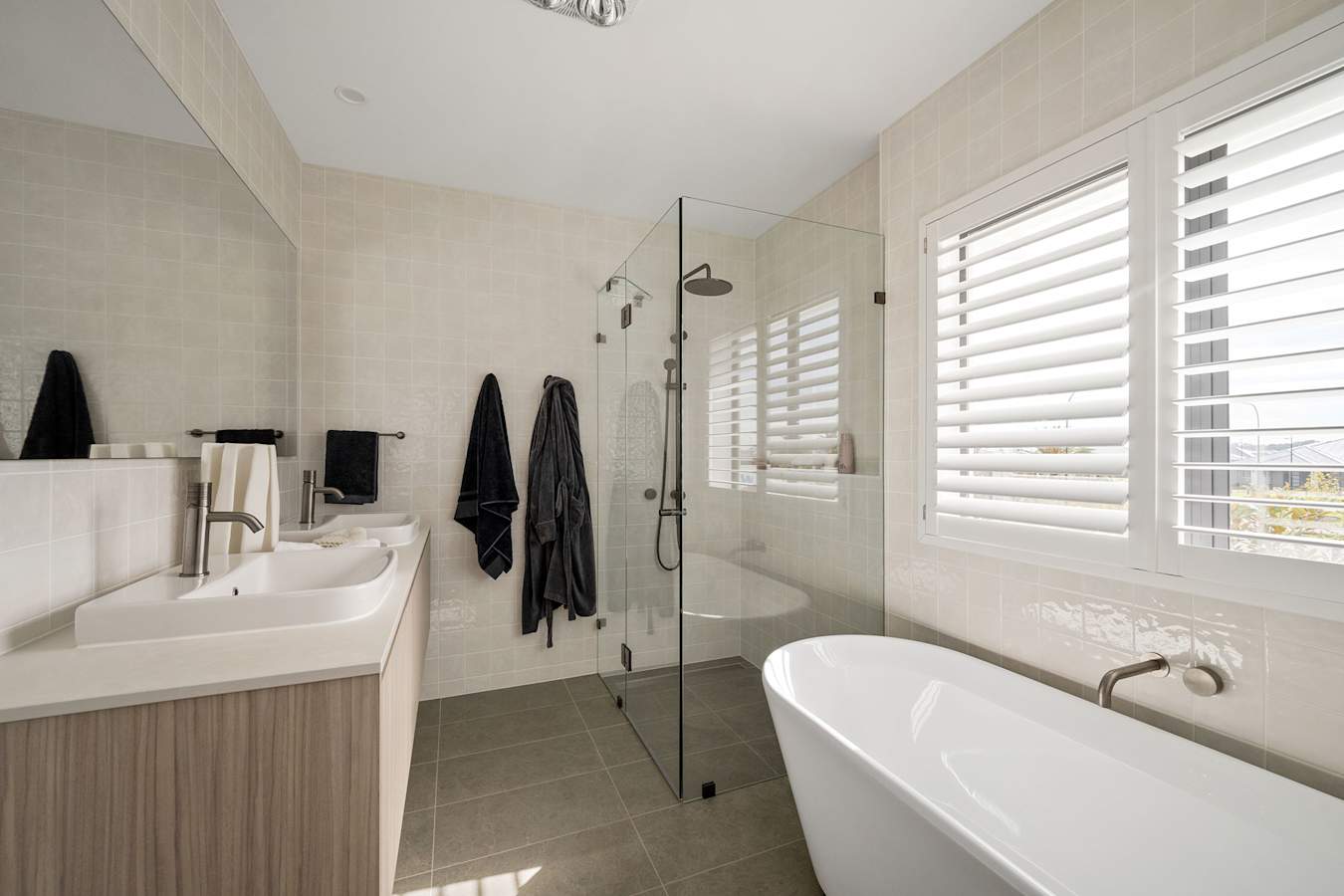 Wellington 34 house design ensuite in urban style