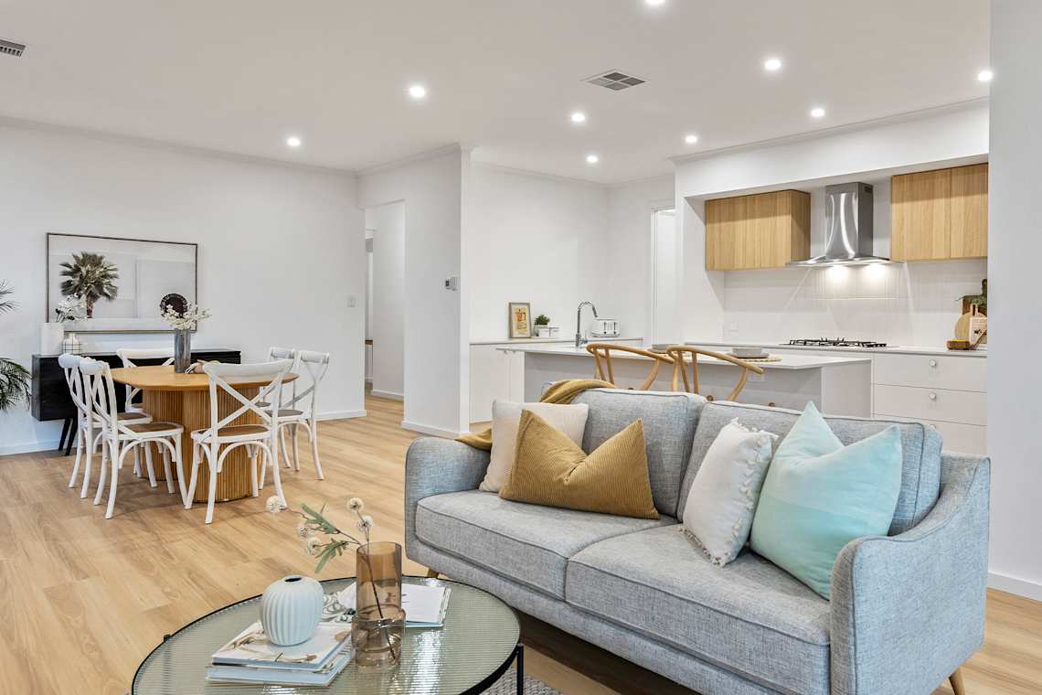 Complete by Weeks Turn Key Home - Living/Kitchen/Dining - Coastal