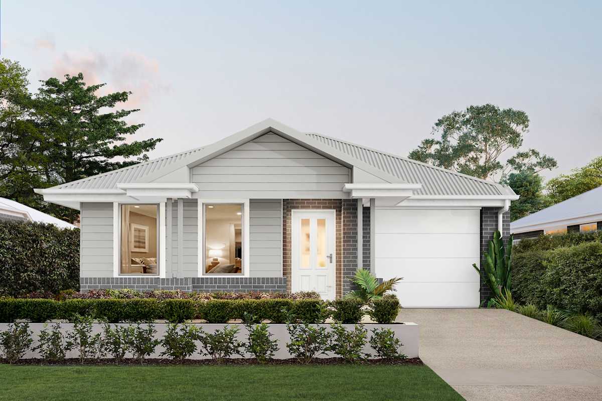 Breeze Three house design with Oasis facade in Classic Hamptons style