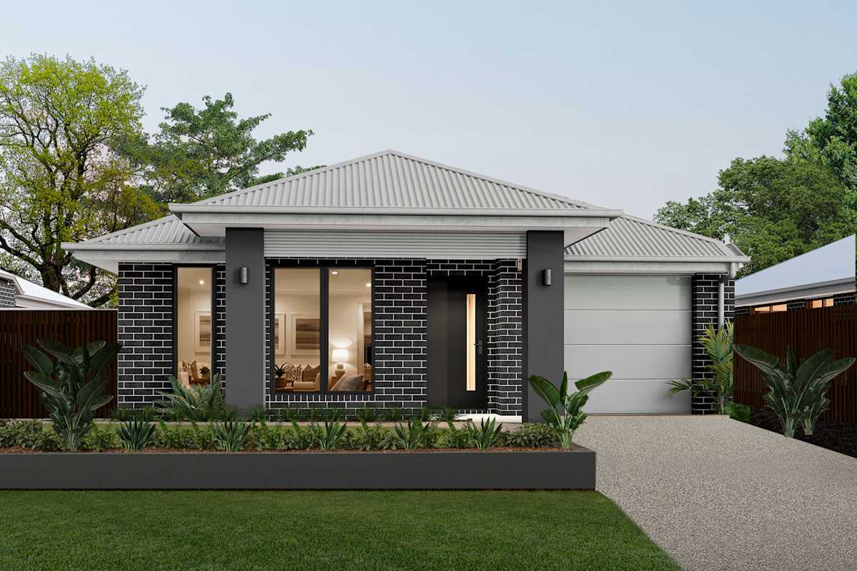 Breeze Three house design with Retreat facade in Luxe Glamour style