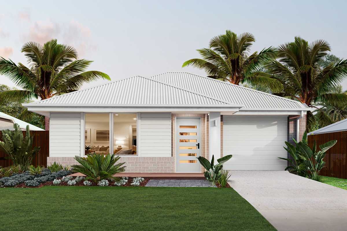 Breeze Three house design with Sanctuary facade in Coastal Modern style