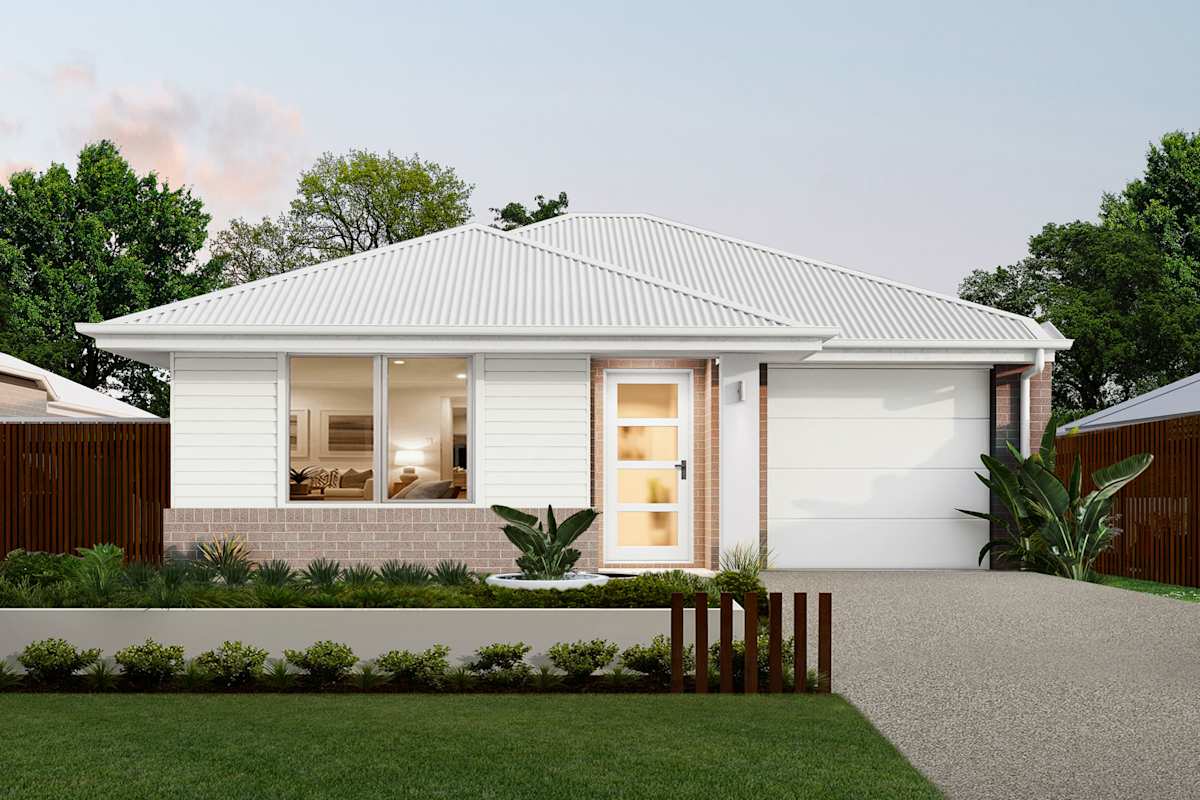 Brisk One house design with Sanctuary facade in Contempo Modern style