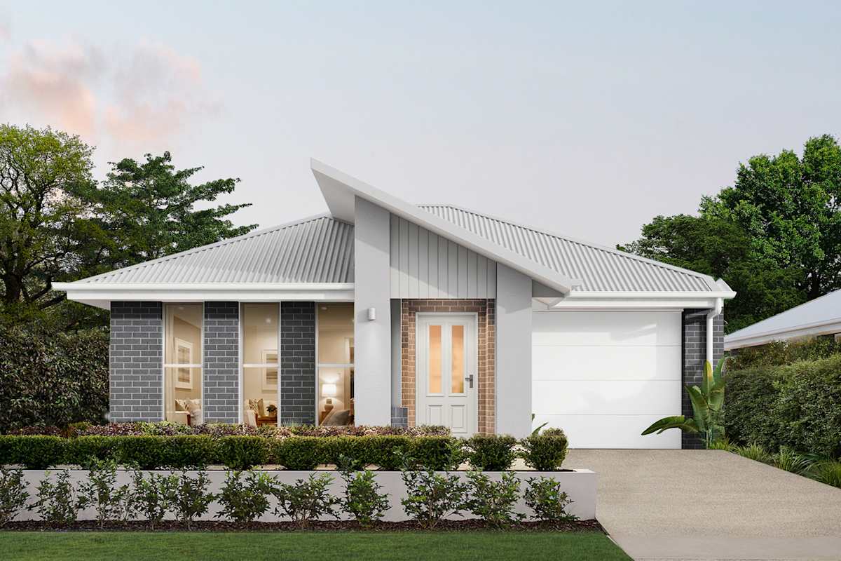 Brisk Two house design with Escape facade in Classic Hamptons style