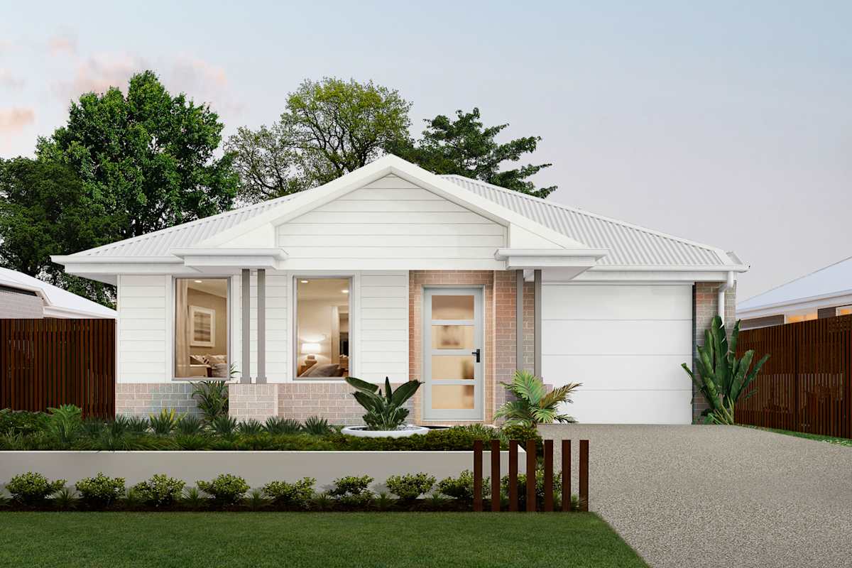 Brisk Two house design with Oasis facade in Contempo Modern style