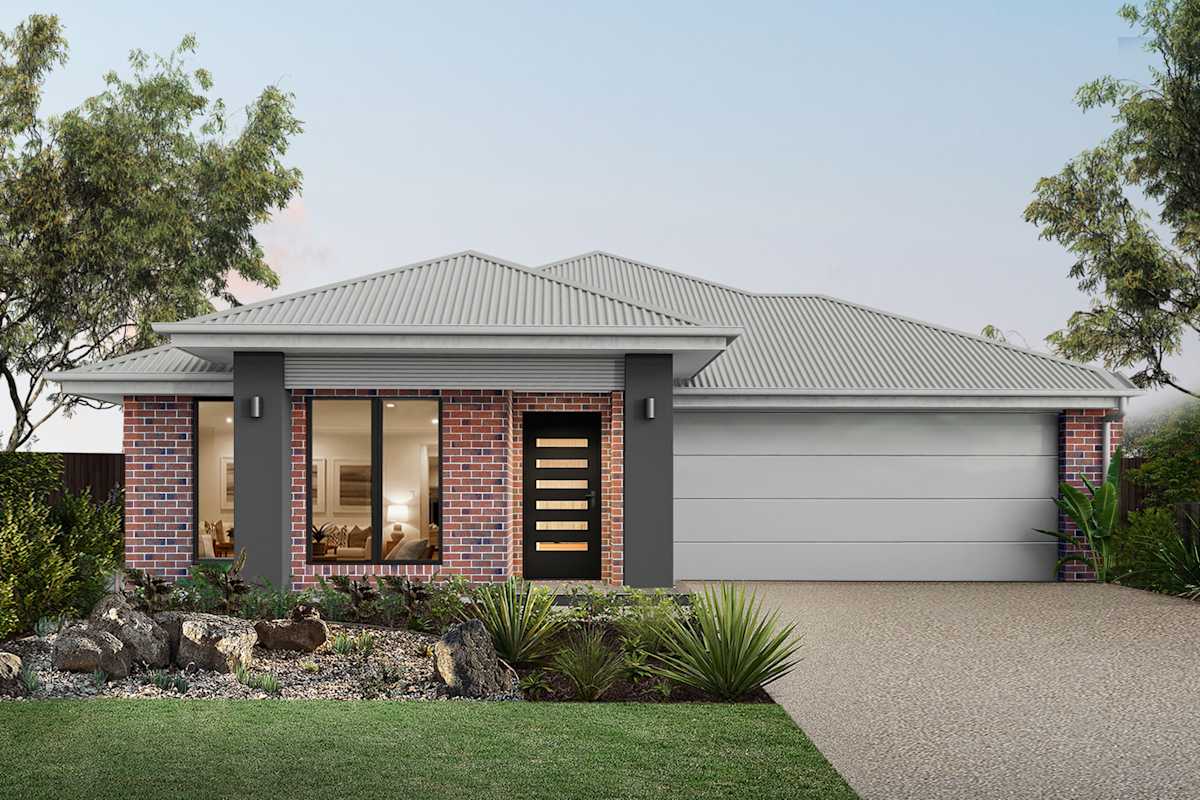 Eclipse Four house design with Retreat facade in Urban Industrial style