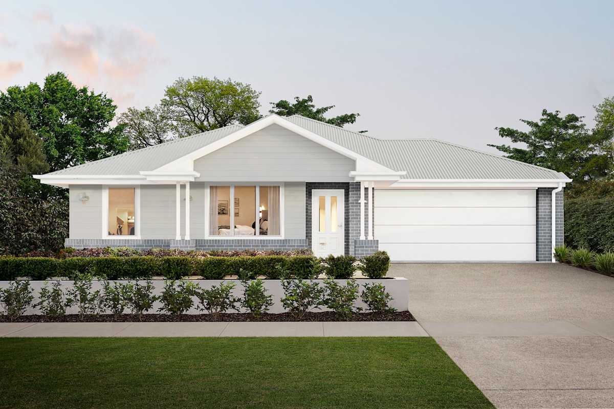 Aspire Two house design with Oasis facade in Classic Hamptons style