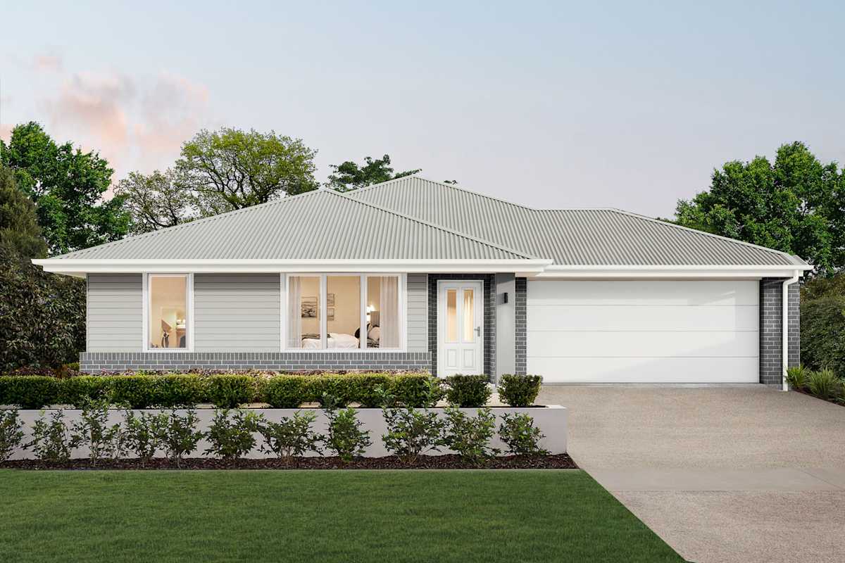 Mist Four house design with Sanctuary facade in Classic Hamptons style