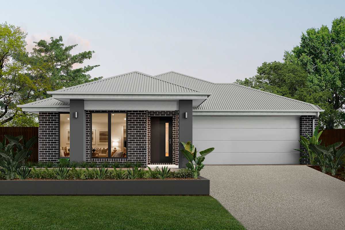 Dawn Two house design with Retreat facade in Luxe Glamour style