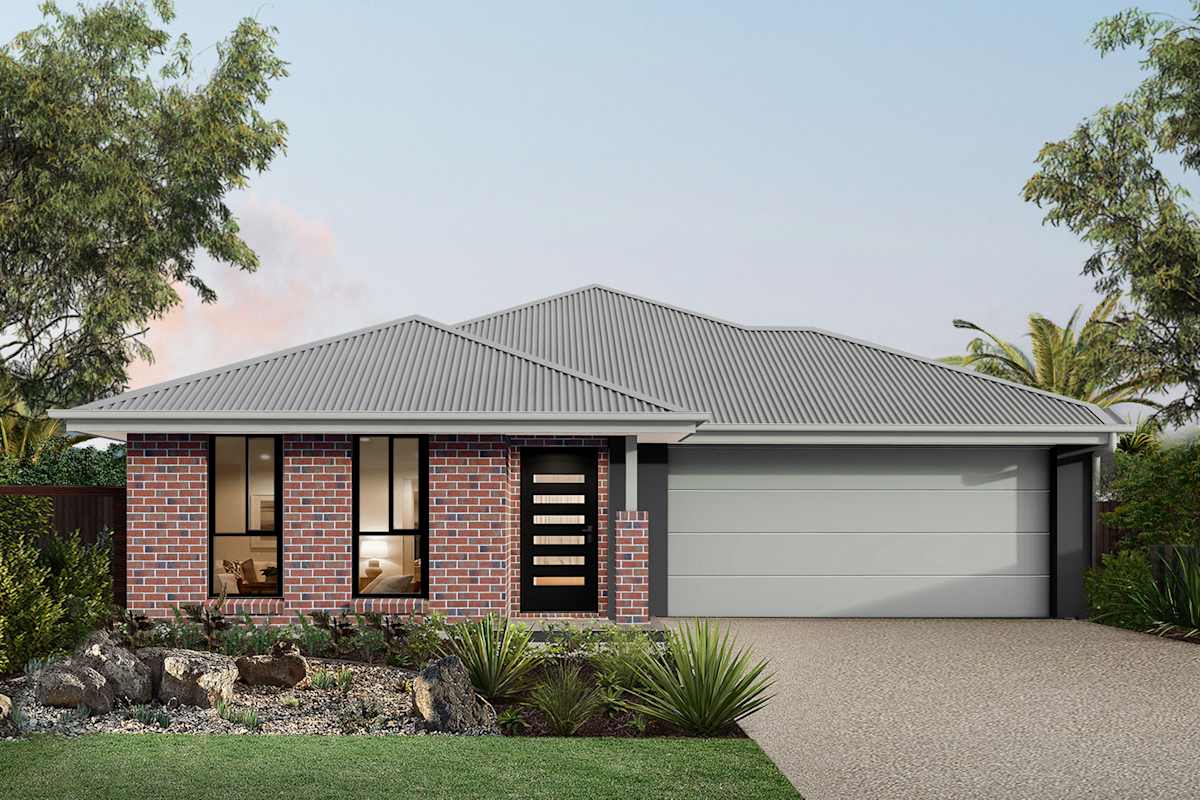 Dawn Two house design with Serenity facade in Urban Industrial style