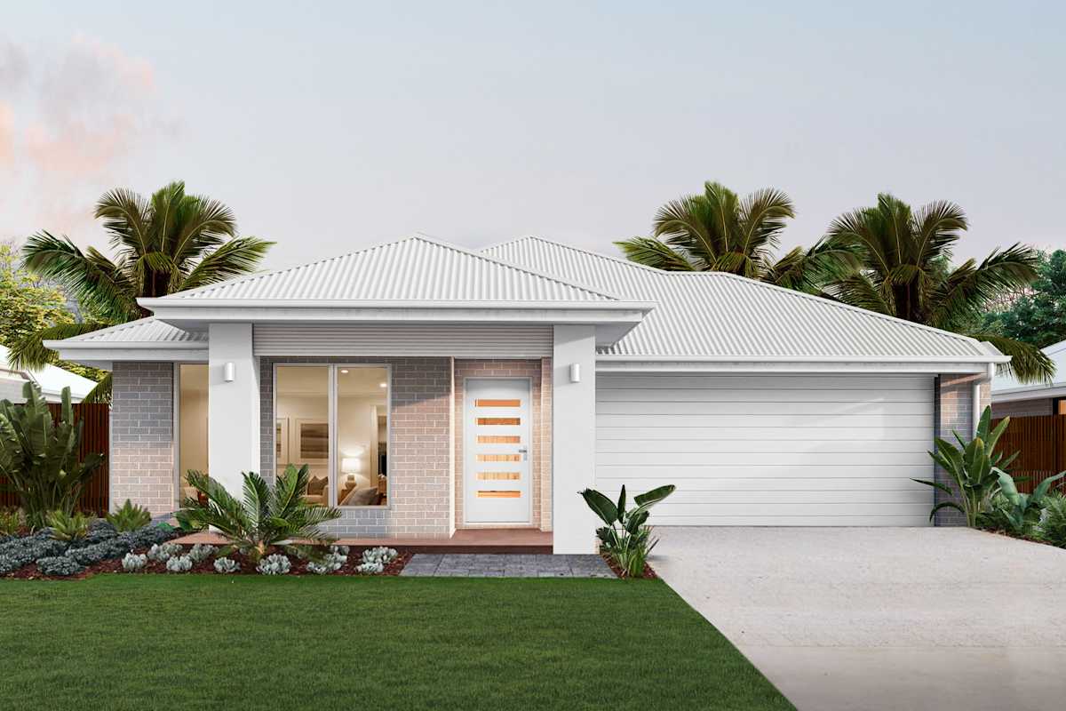 Dawn Three house design with Retreat facade in Coastal Modern style