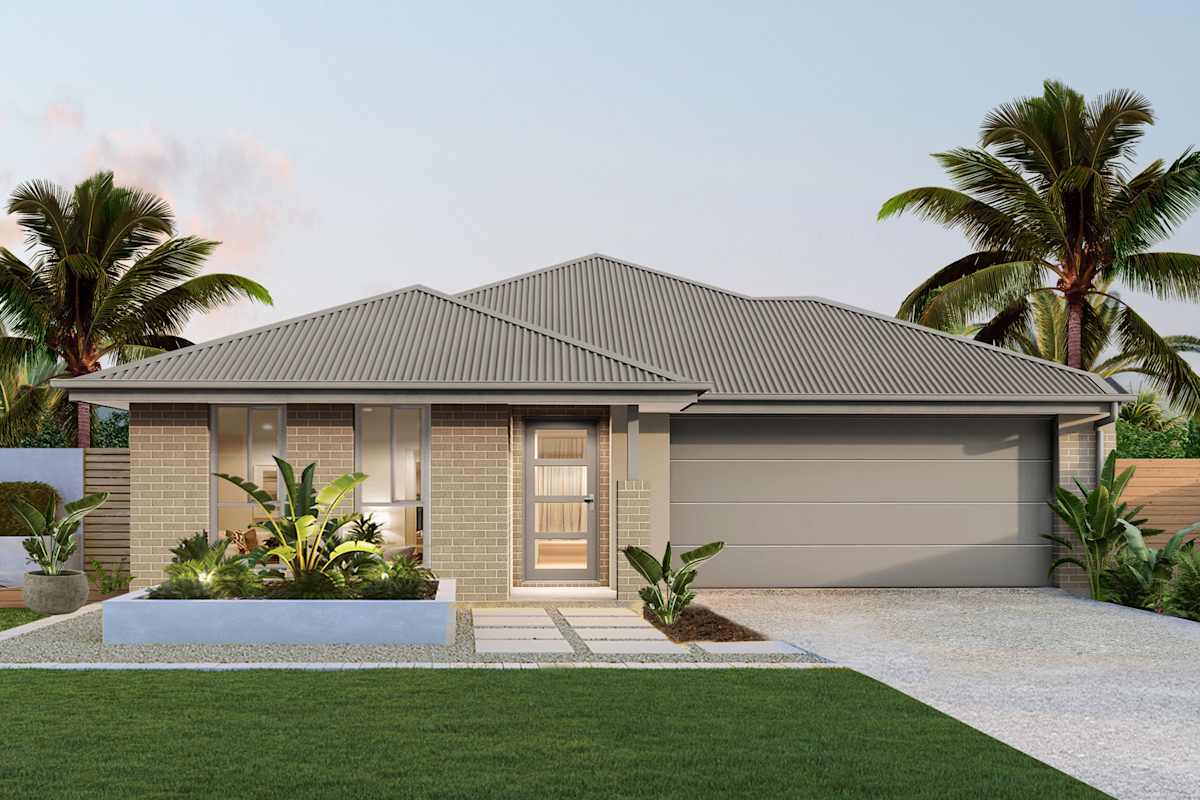 Dawn Three house design with Serenity facade in Global Fusion style