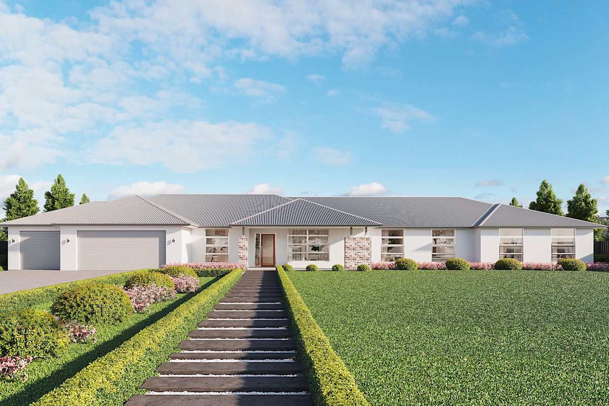 Inglewood Executive Grande Manor house design with Contemporary Facade