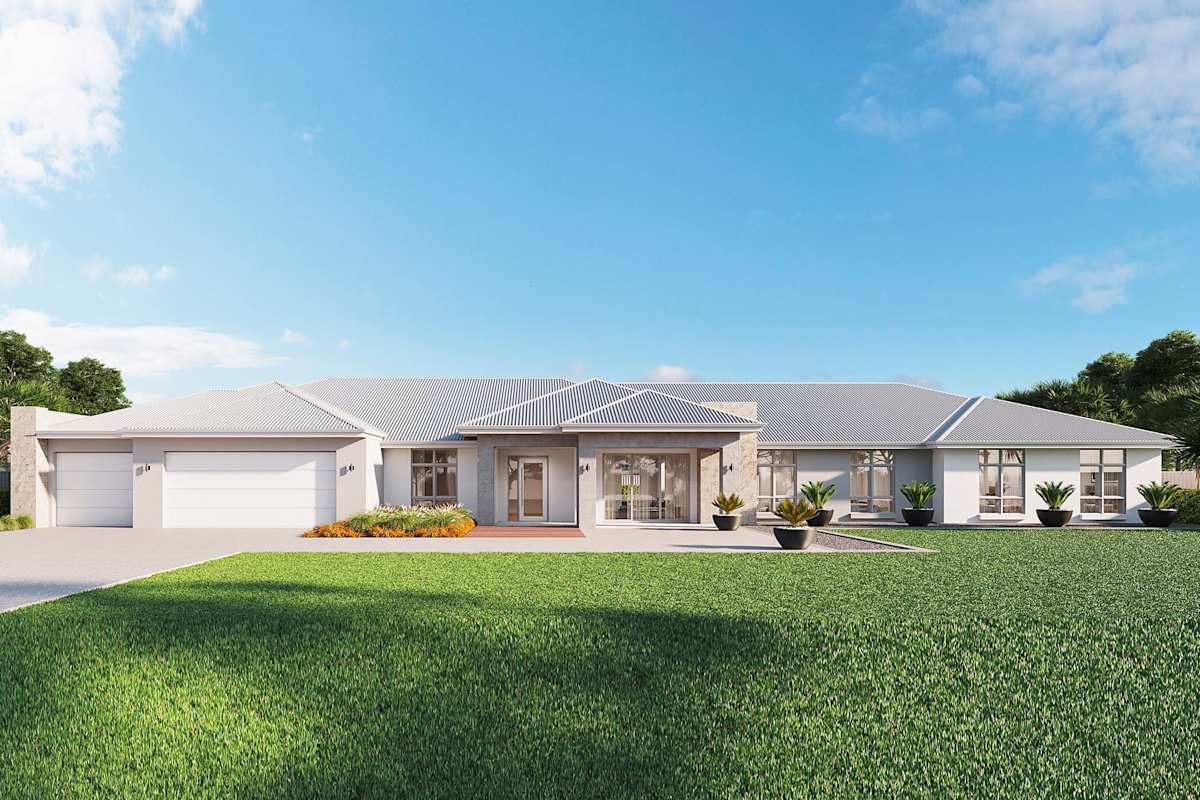 Inglewood Executive Grande Manor house design with Savanna Facade