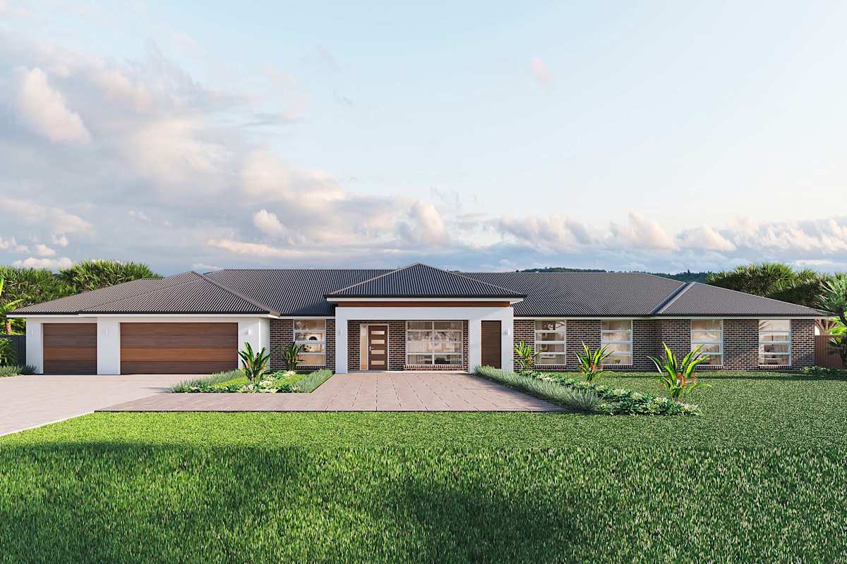 Inglewood Executive Grande Manor house design with Resort facade