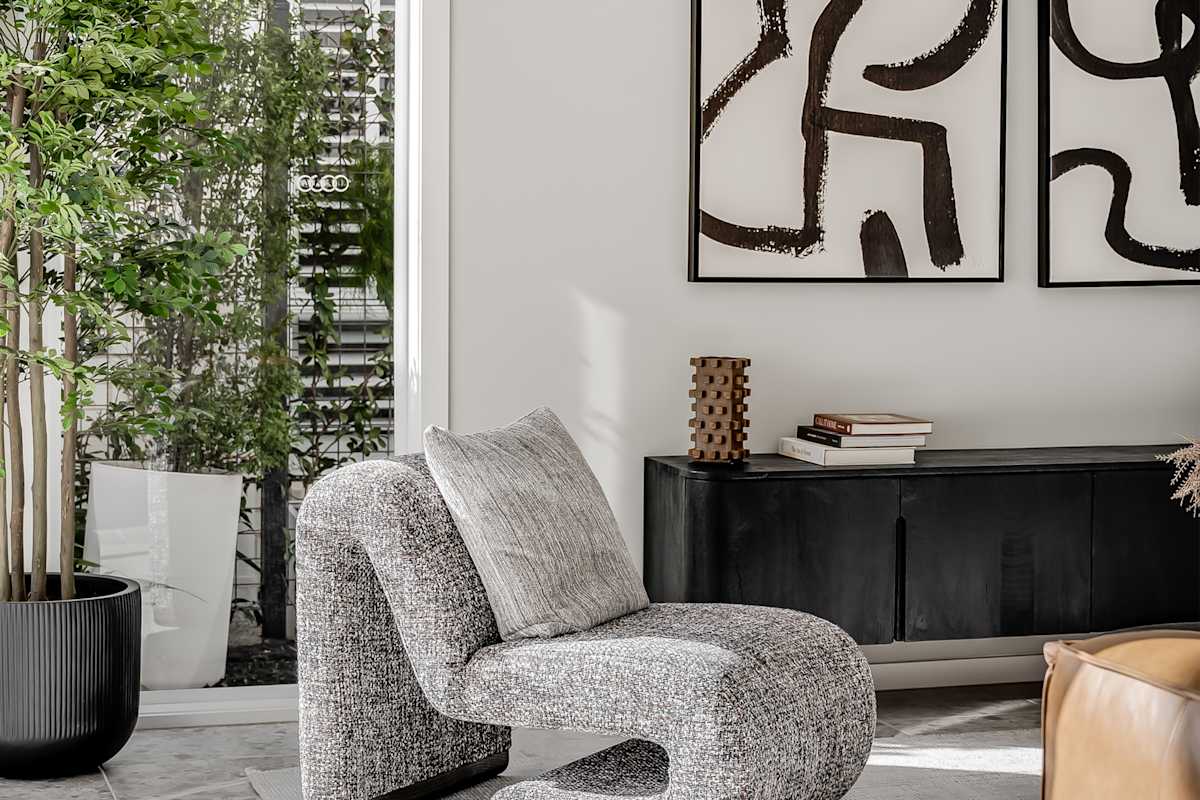 Parkside 27 house design living detail in Contempo style