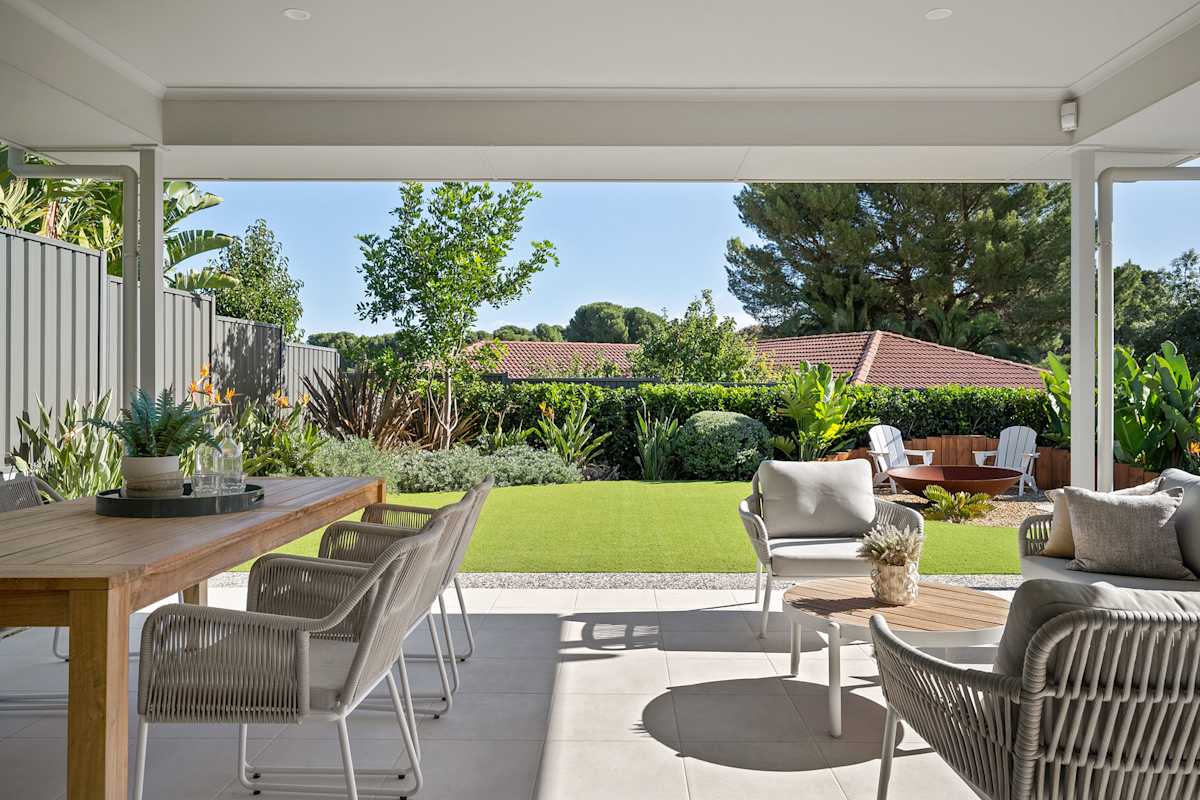 Eclipse Four house design alfresco in Coastal style