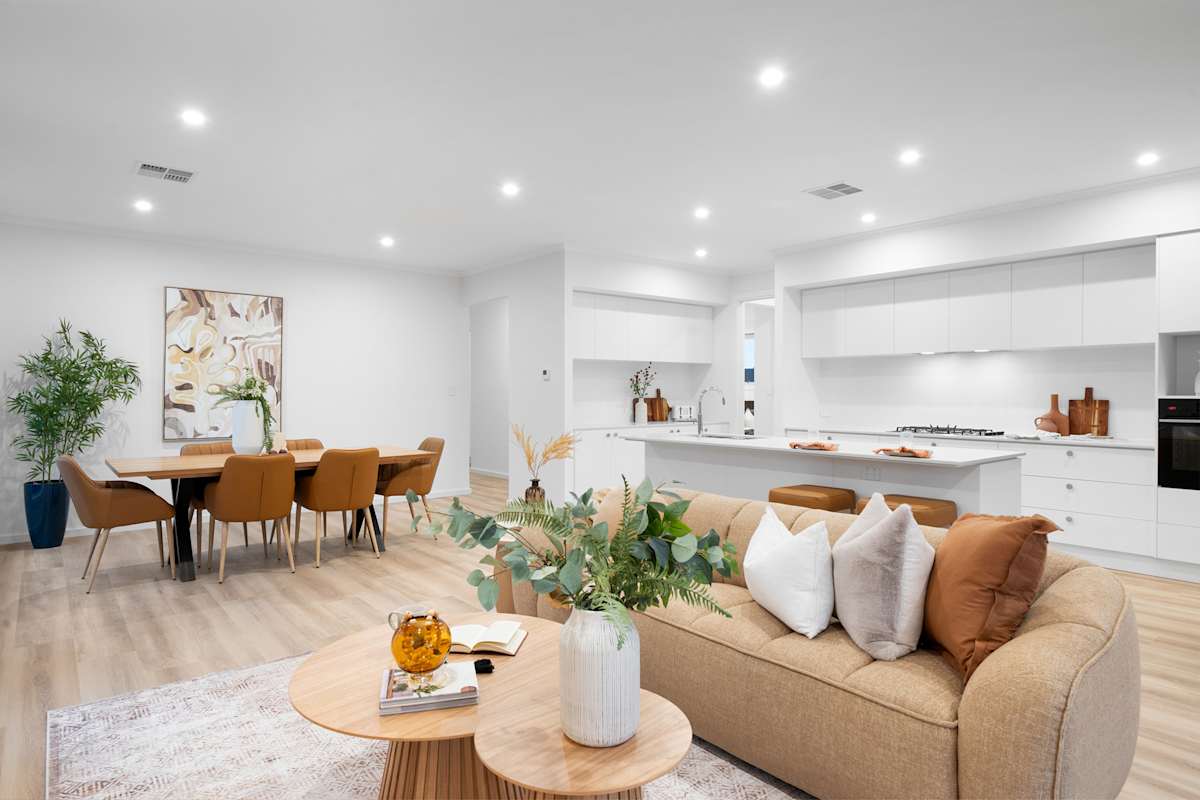 complete by weeks internal image of open plan living