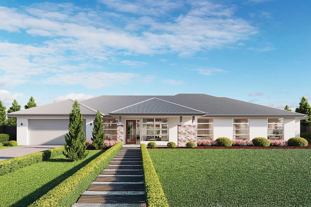 Lenswood Grande house design with Contemporary facade