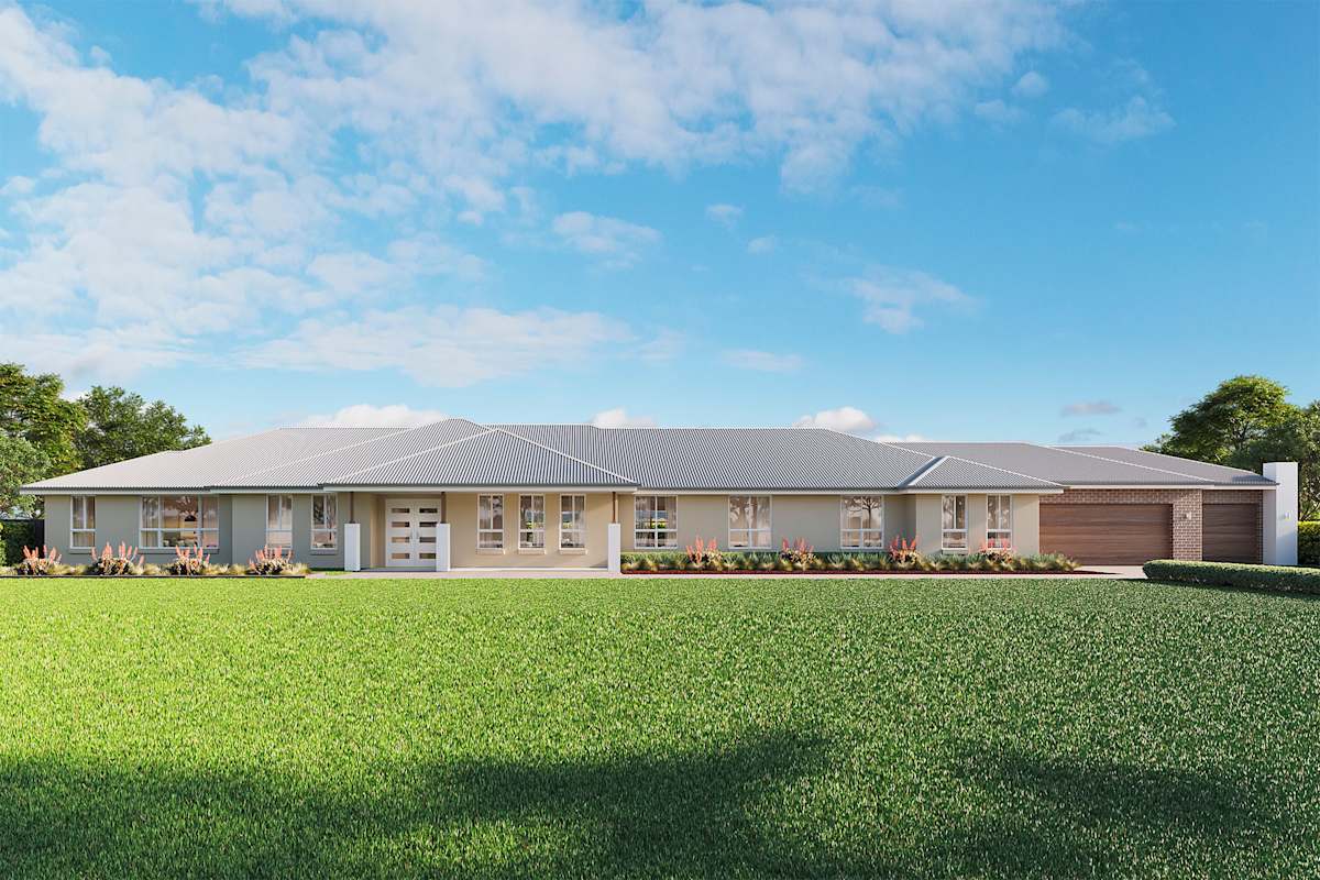 Houghton Grande Manor house design with Classic facade