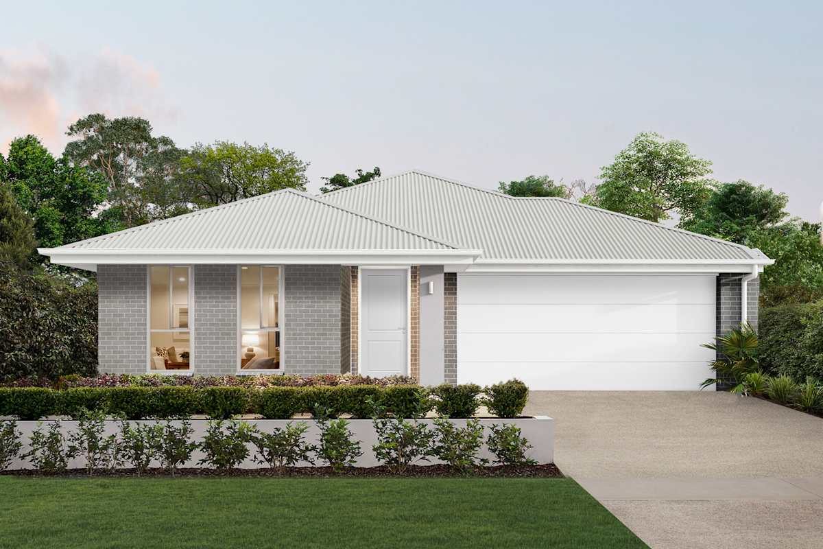 Luna Four house design with Classic facade in classic Hamptons style