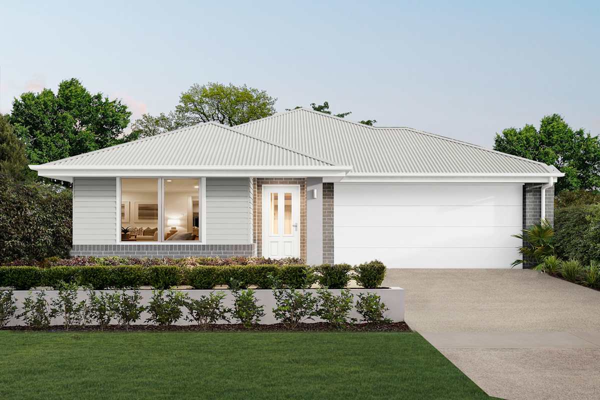 Luna Four house design with Sanctuary facade in Classic Hamptons style