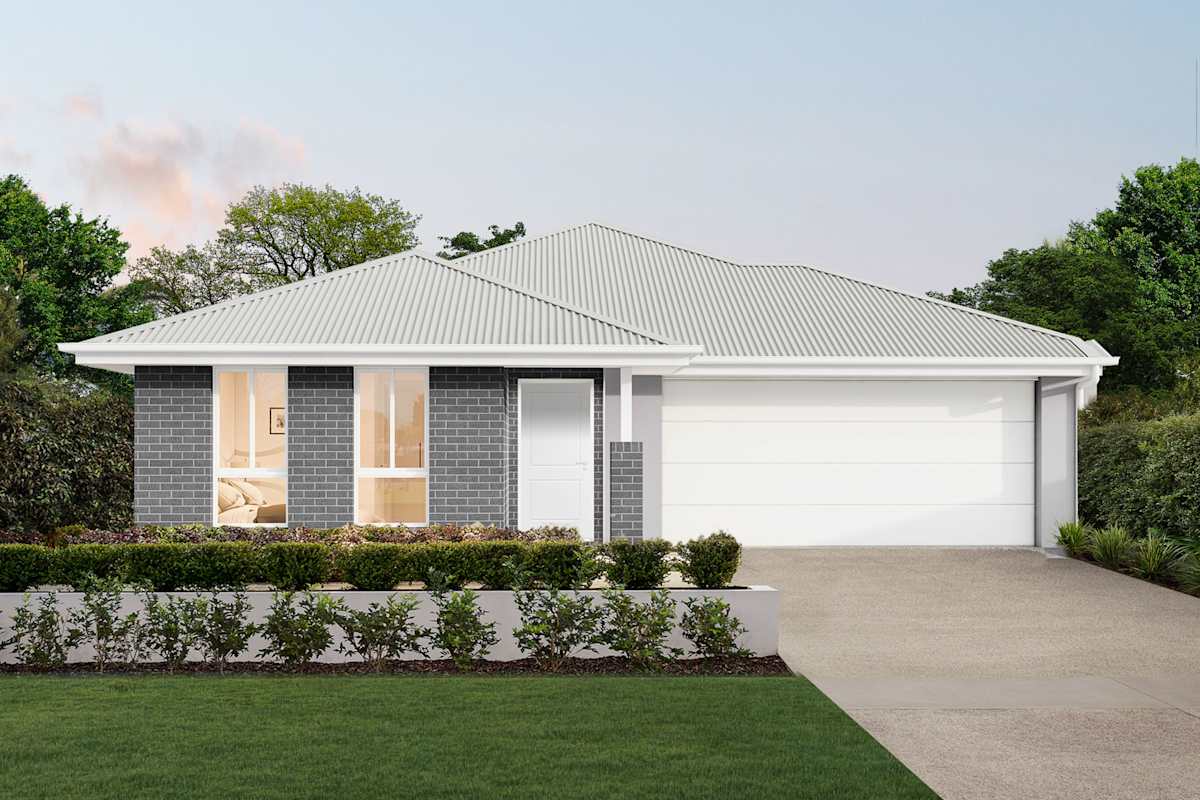 Luna Four house design with Serenity facade in Classic Hamptons style