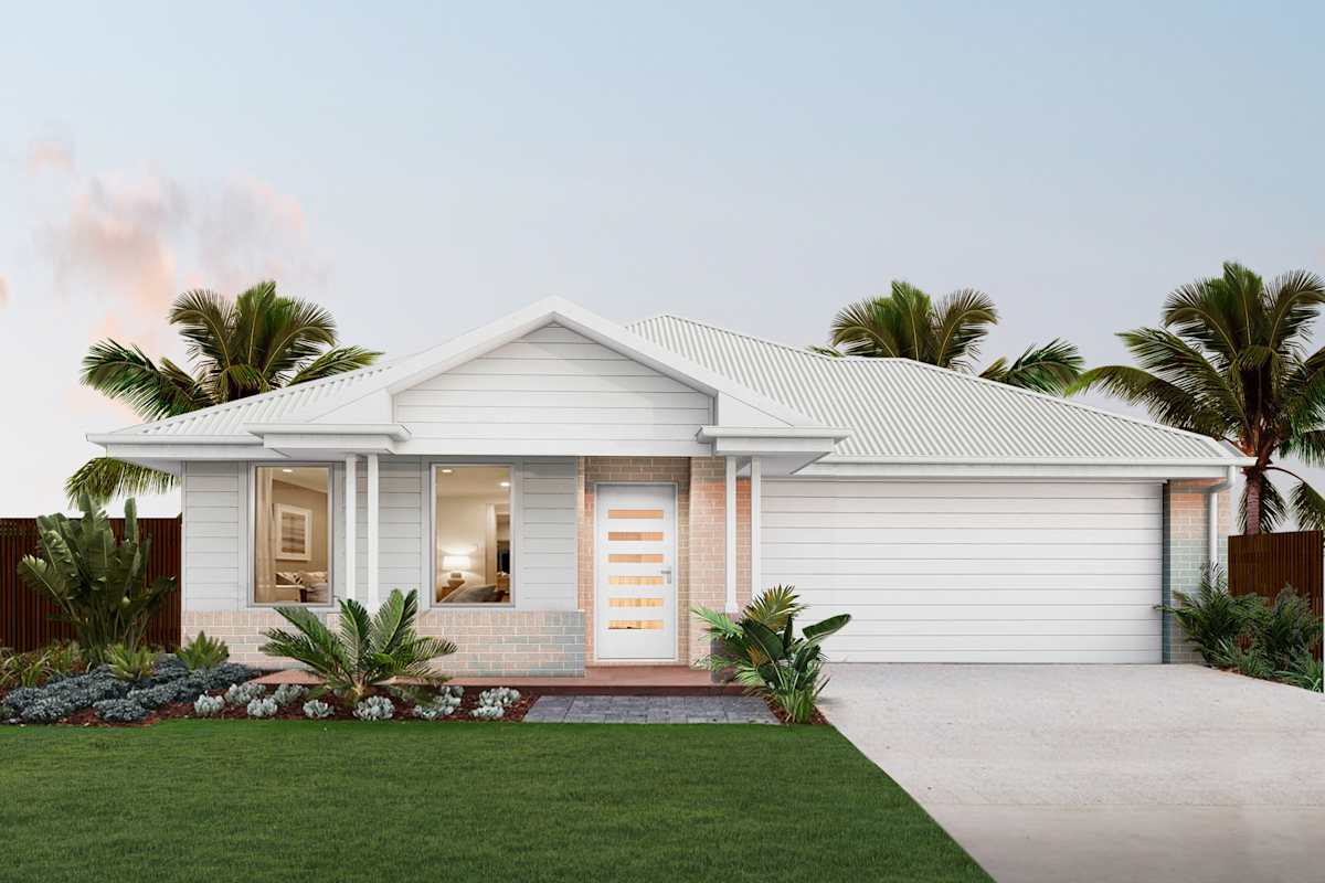 Dawn Four house design Oasis Facade in Coastal Modern style