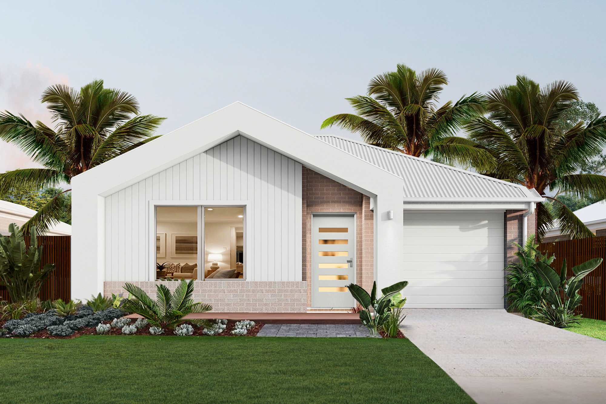 Breeze Three house design with Freedom facade in Coastal Modern style