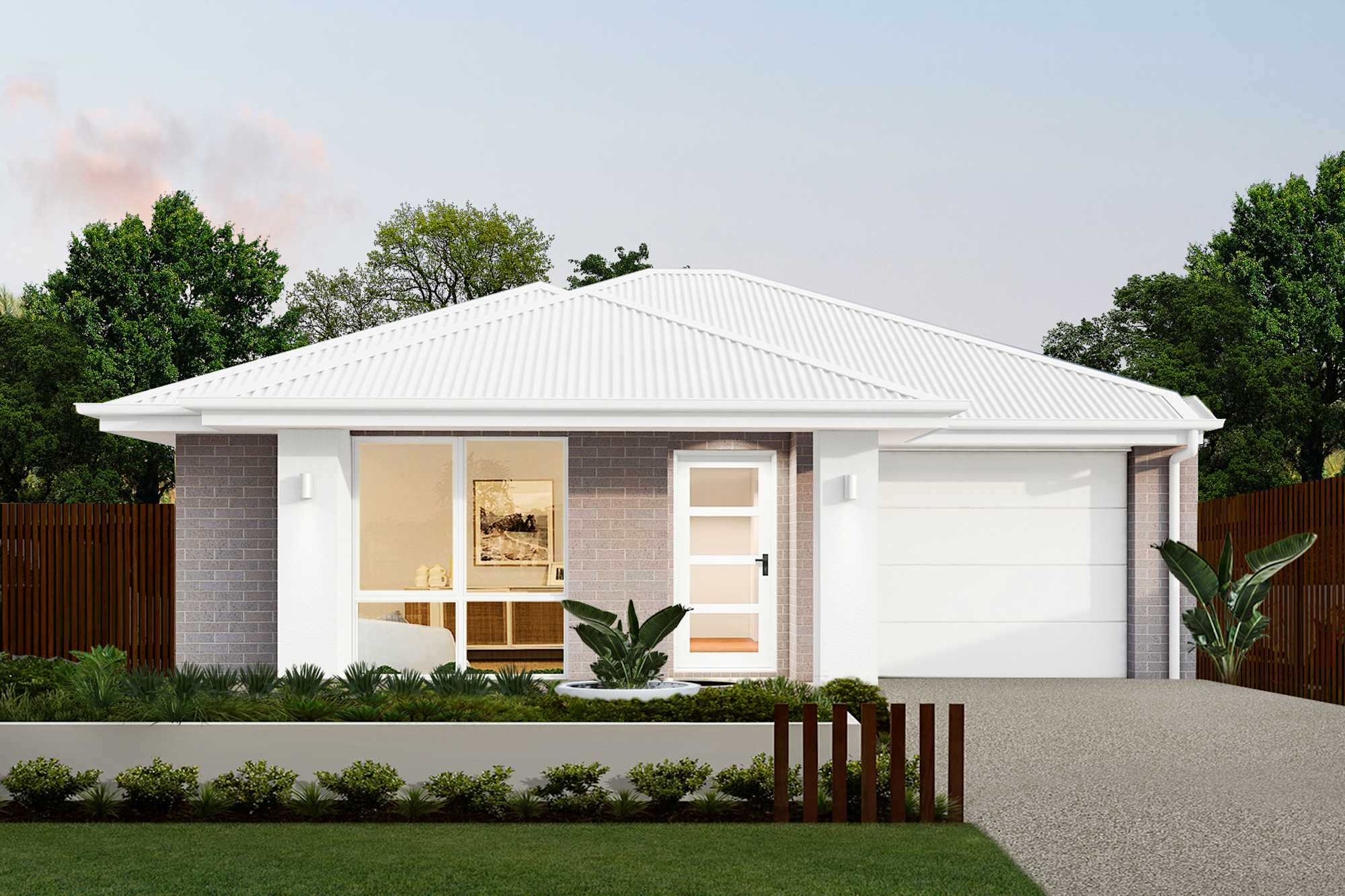 Brisk One house design with Abode facade in Contempo Modern style