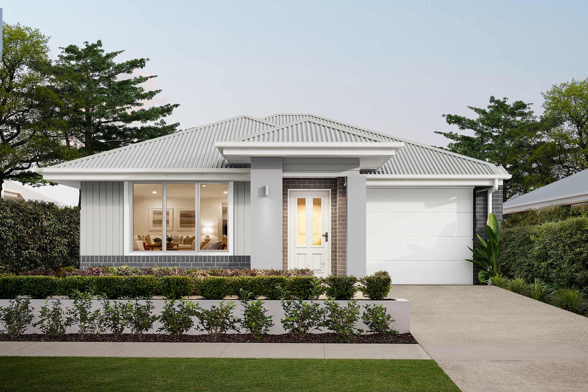 Brisk Two house design with Haven facade in Classic Hamptons style