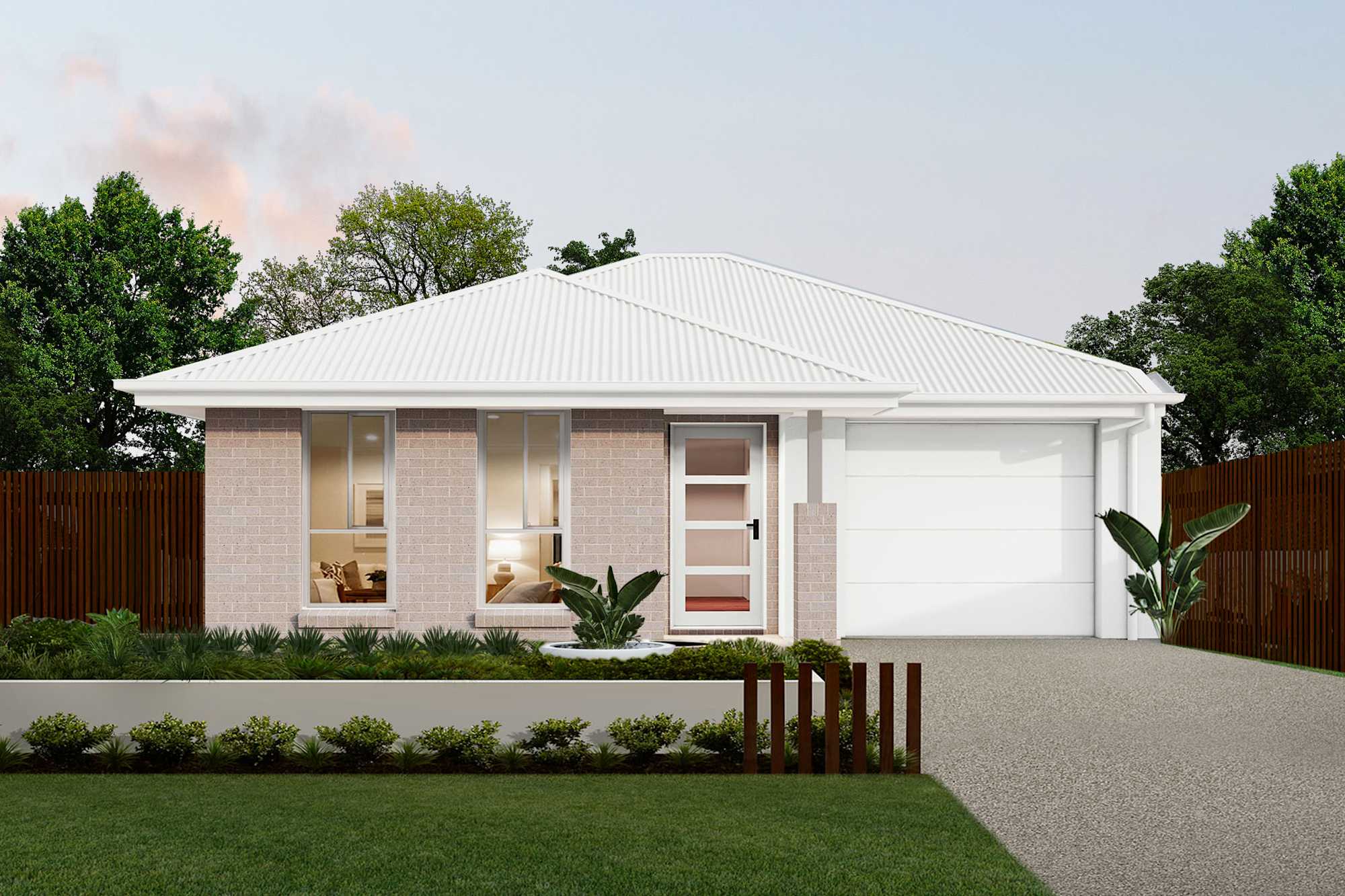 Brisk Two house design with Serenity facade in Contempo Modern style