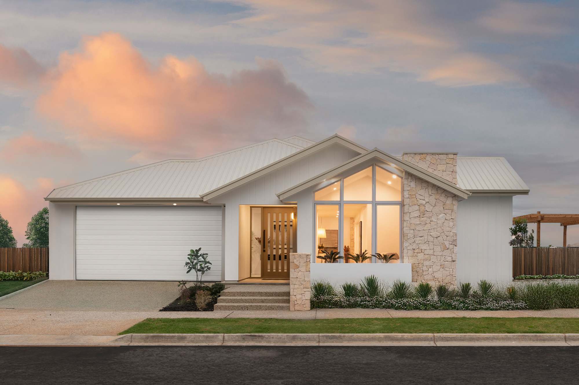 Balhannah Executive house design with Sidewood facade