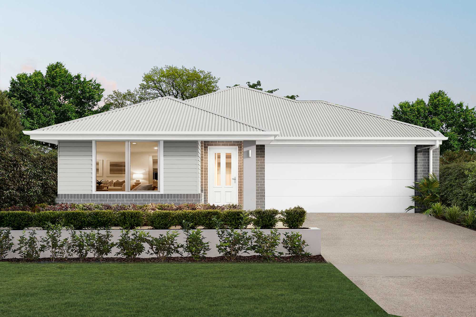 Dawn One house design with Sanctuary facade in Classic Hamptons style