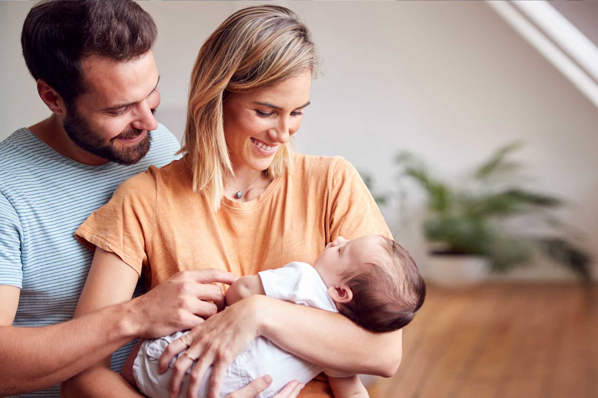 young family with baby