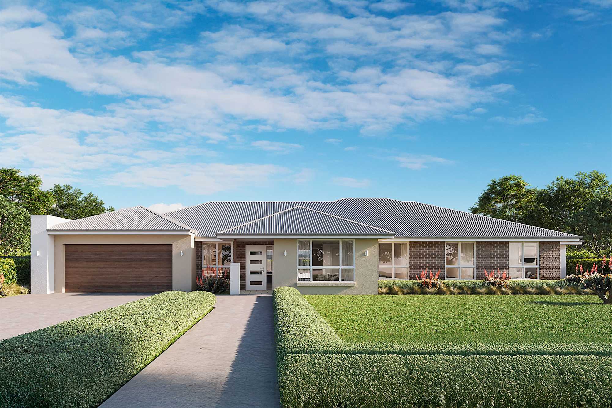 Lenswood Grande house design with Classic facade