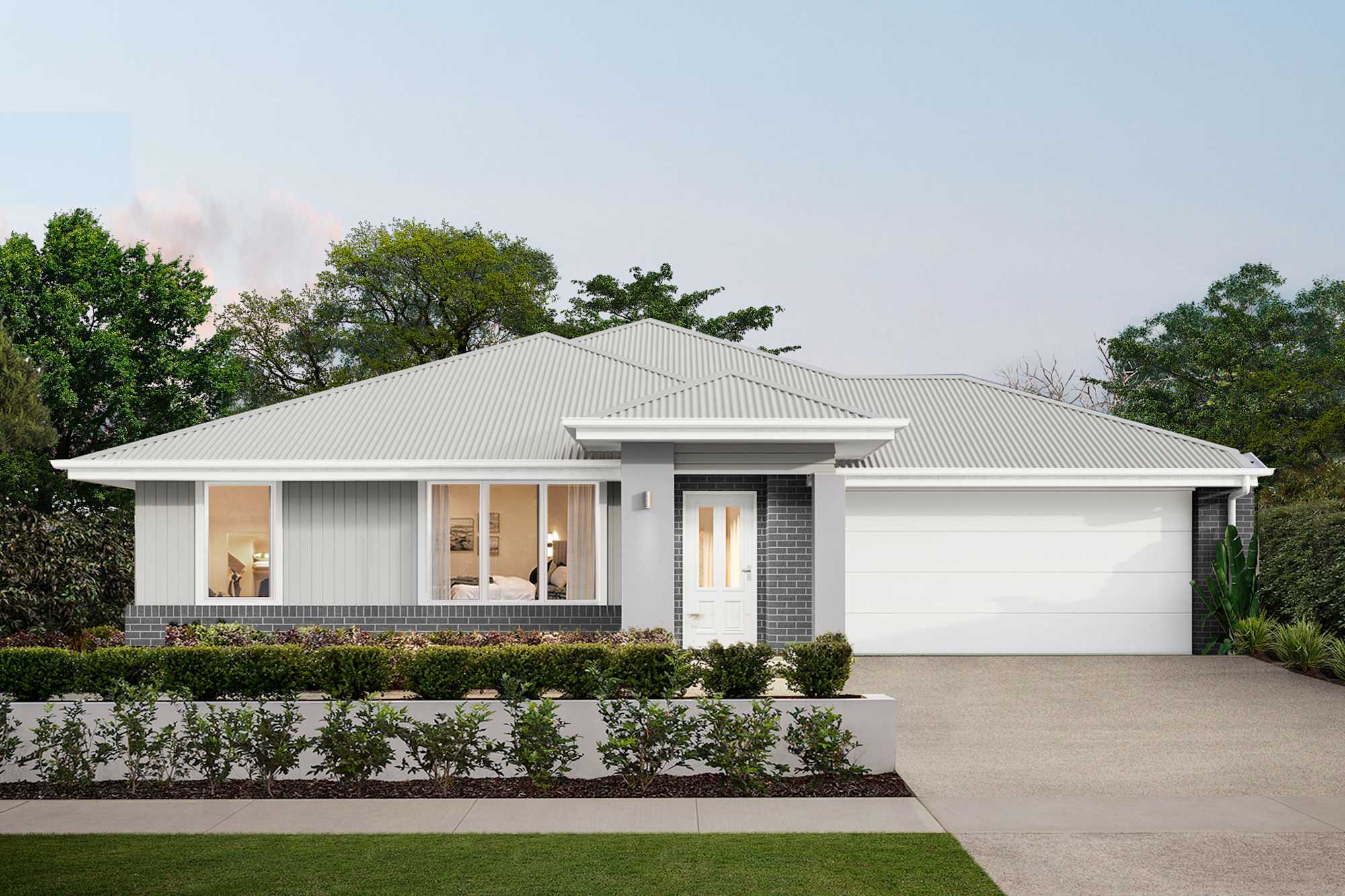 Dune Four house design Haven facade in Classic Hamptons style