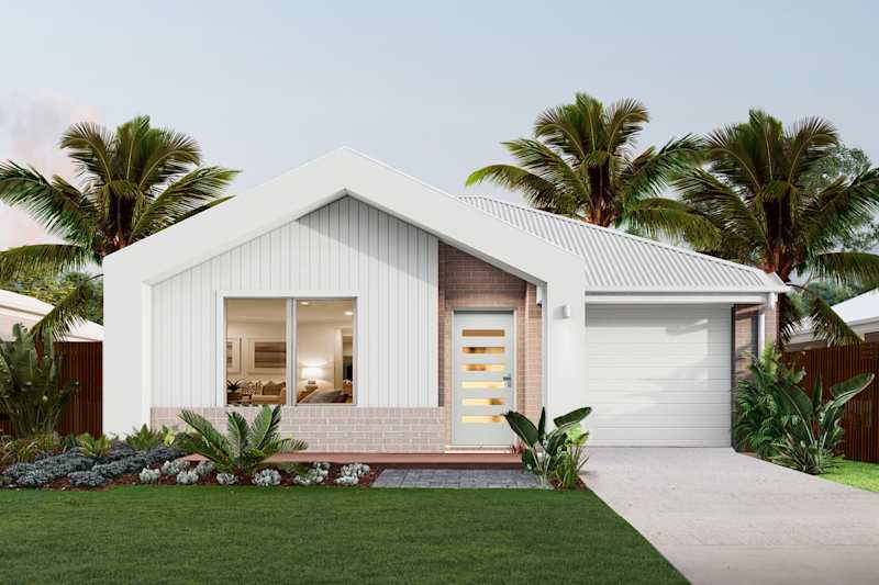 Breeze Three house design with Freedom facade in Coastal Modern style