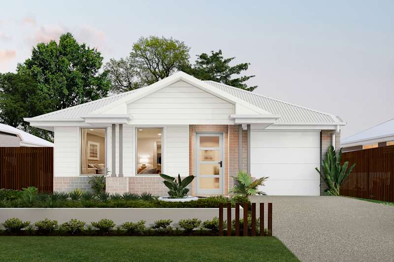 Brisk Two house design with Oasis facade in Contempo Modern style