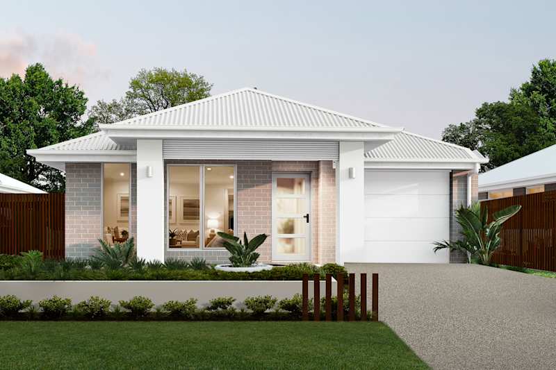 Brisk Two house design with Retreat facade in Contempo Modern style