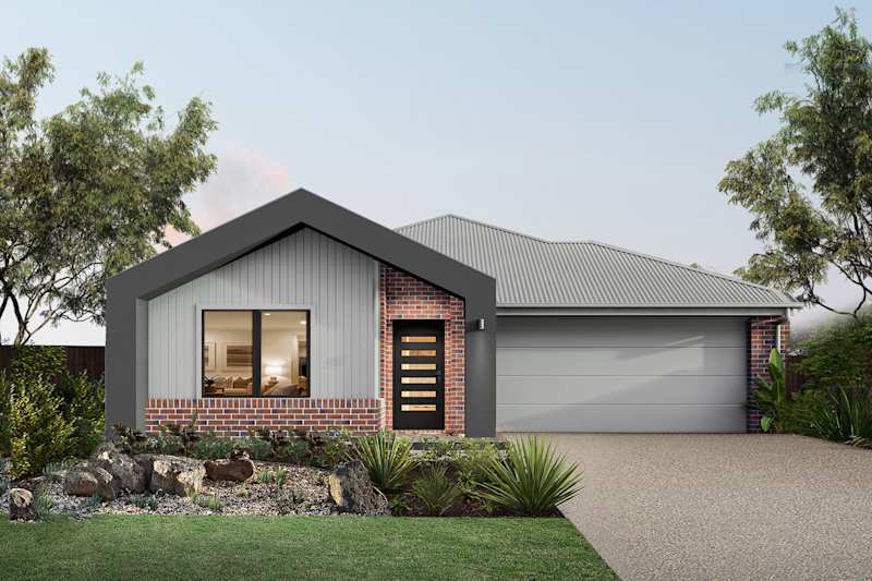 Dusk Four house design with Freedom facade in Urban Industrial style