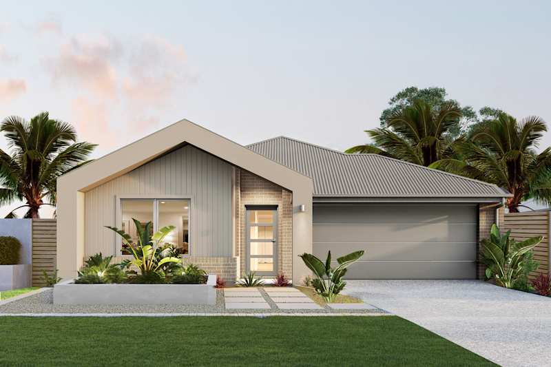 Dusk Four house design with Freedom facade in Global Fusion style