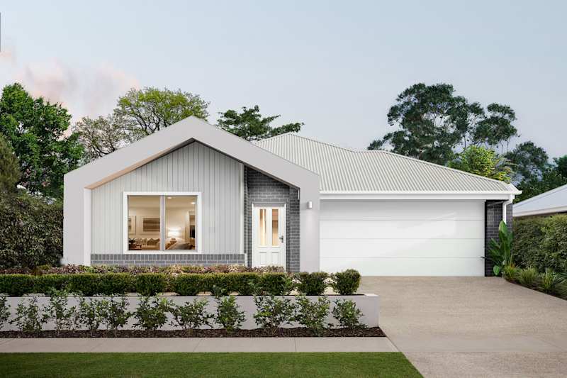Dawn Three house design with Freedom facade in Classic Hamptons style