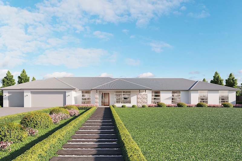 Inglewood Executive Grande Manor house design with Contemporary Facade