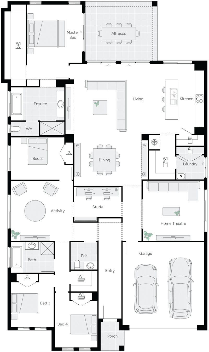 Eden 35 Single Storey House Floor Plan