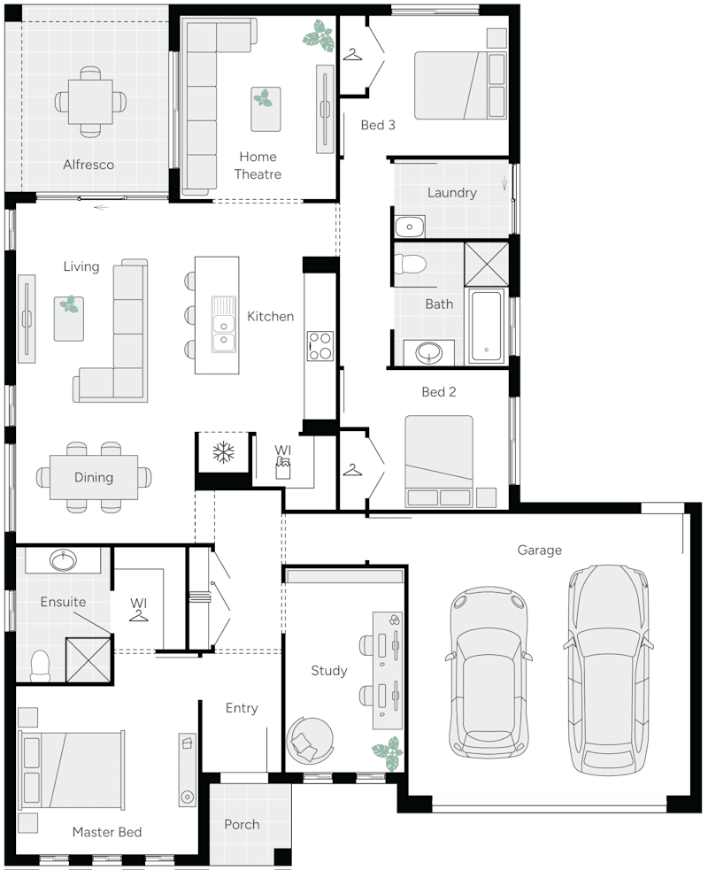 Erindale 22 Single Storey House Floor Plan