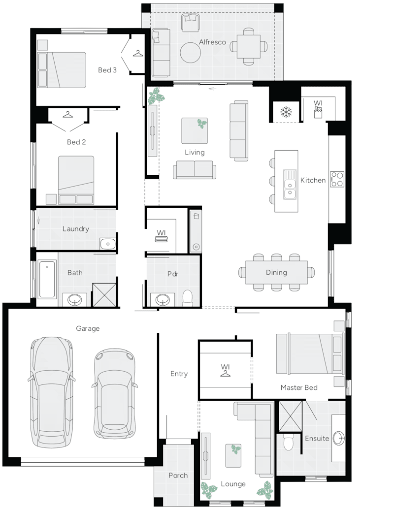 Gilberton 24 Single Storey House Floor Plan