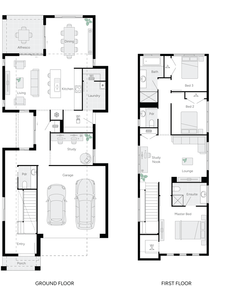 Grange One Double Storey House Floor Plan