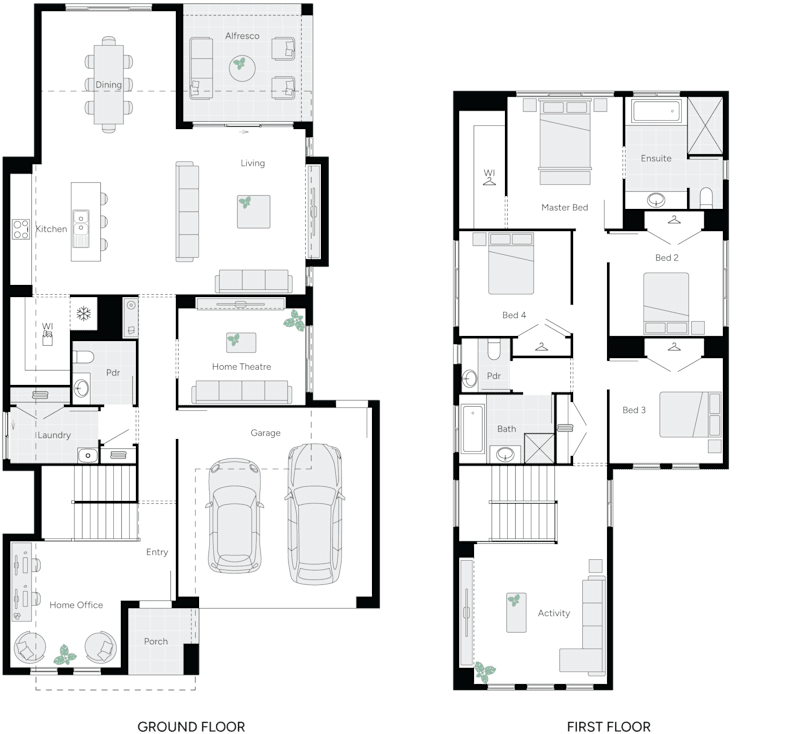 Gulfview Double Storey House Floor Plan