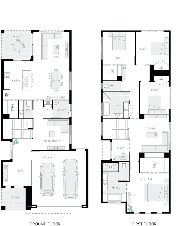 Hamley Double Storey House Floor Plan