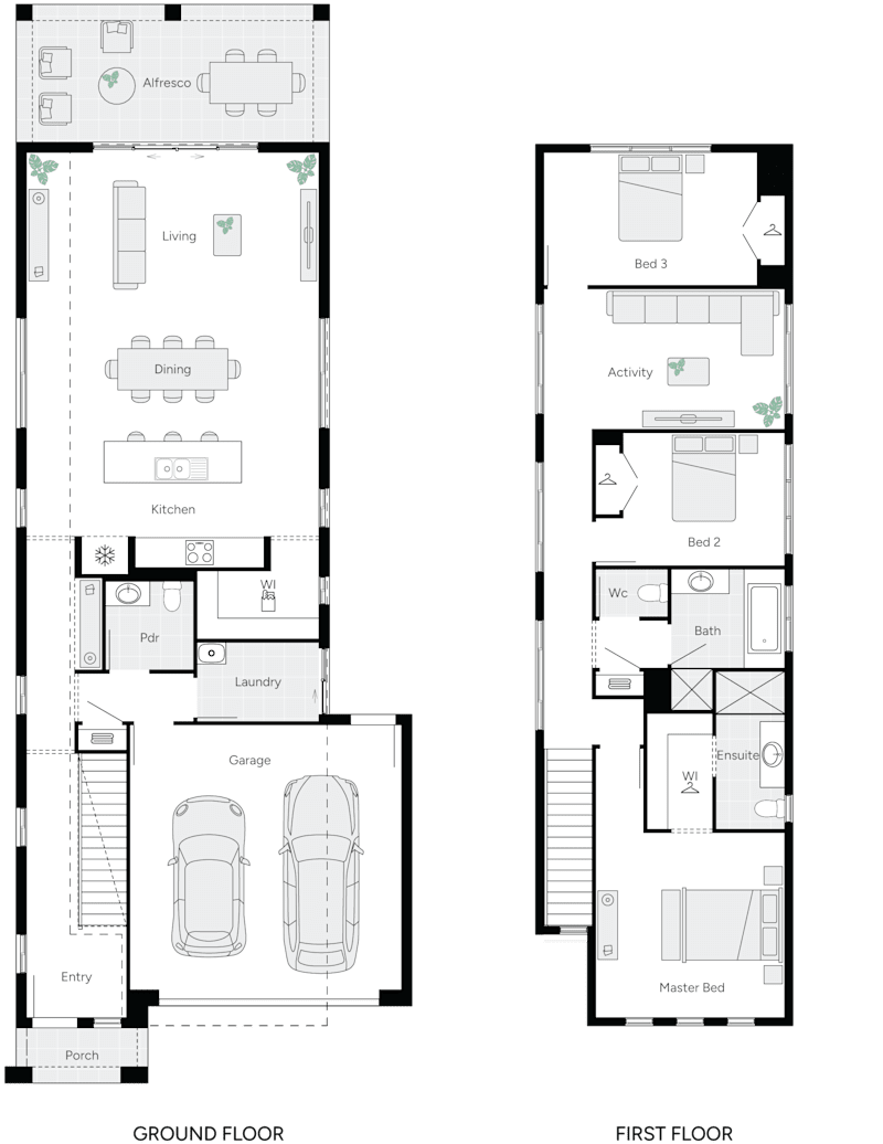 Hammond Double Storey House Floor Plan